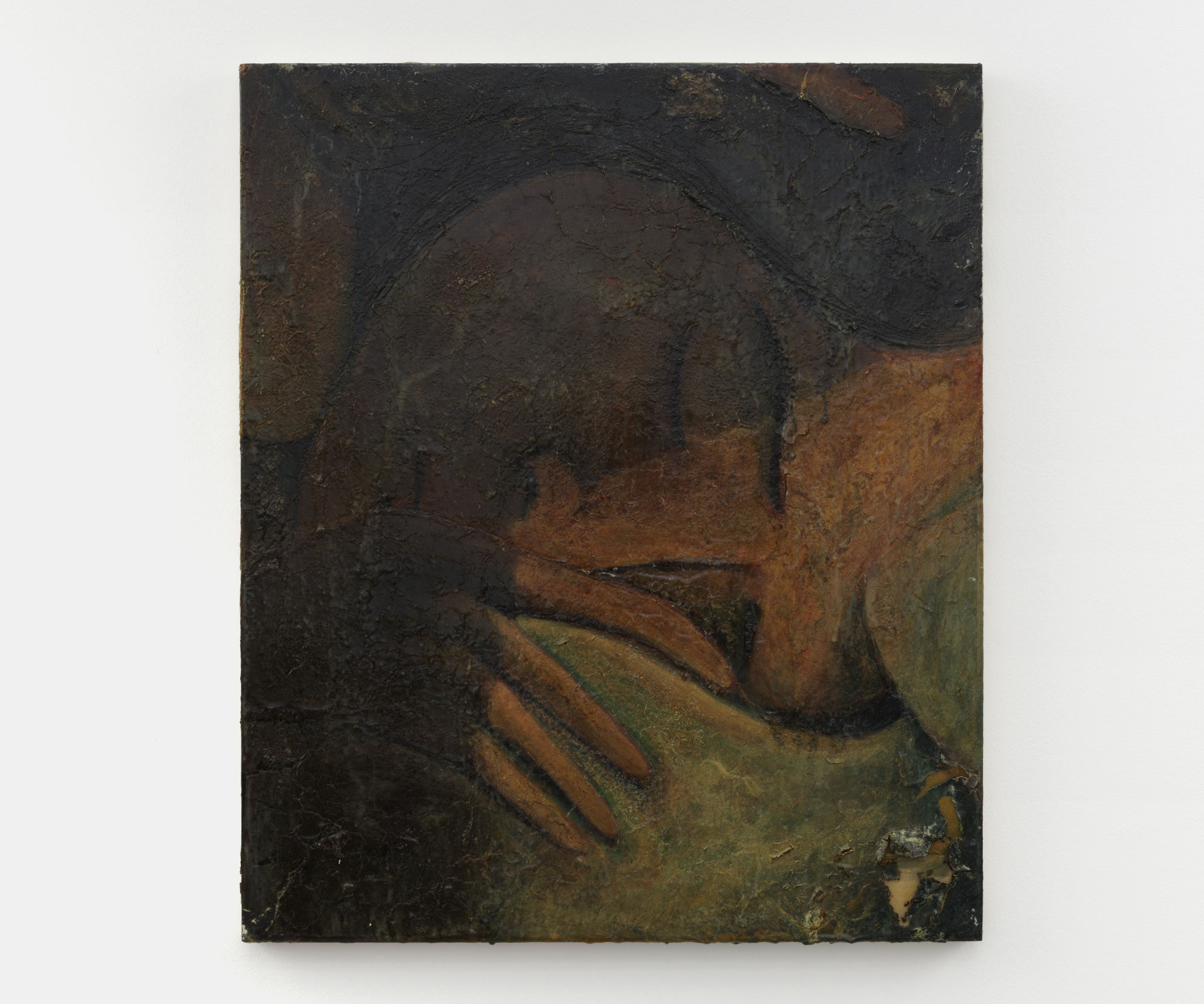 Tri Ngo Painting mixed media on wood panel documented using Hasselblad medium format camera in Chicago by Tri Ngo