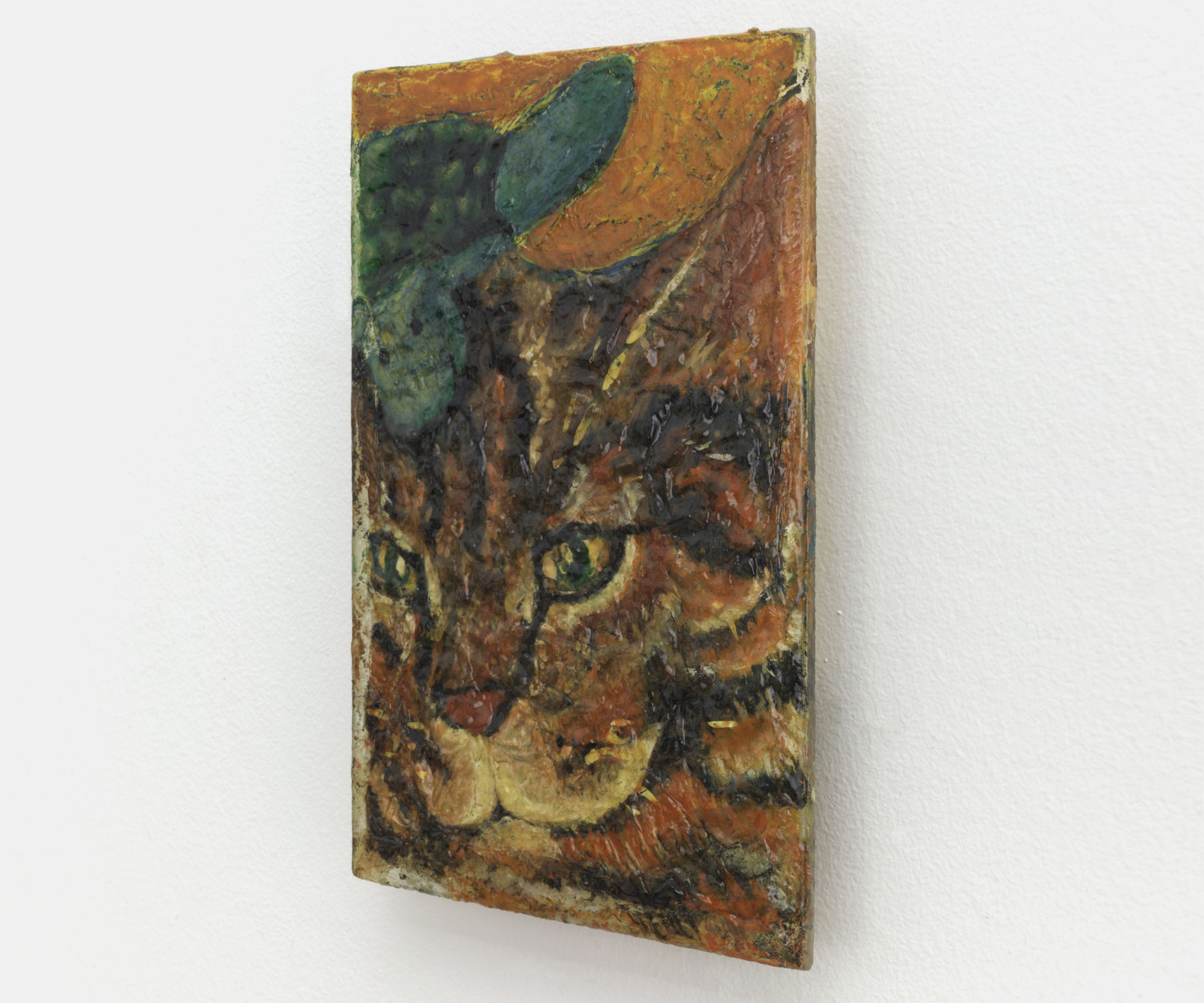 Risa Derev'ya Painting side view documented using Hasselblad medium format camera in Chicago by Tri Ngo